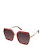 Guess Women's Sunglasses with Red Frame and Red Gradient Lens GF0418/69T