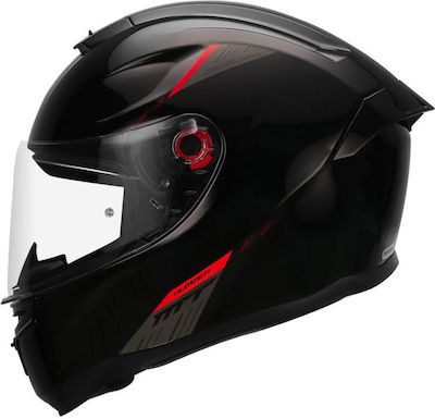 MT Hummer A1 Black Gloss Motorradhelm Volles Gesicht DOT / ECE 22.05 1450gr