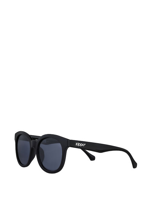 Zippo Sunglasses with Black Plastic Frame and Black Lens OB209-4