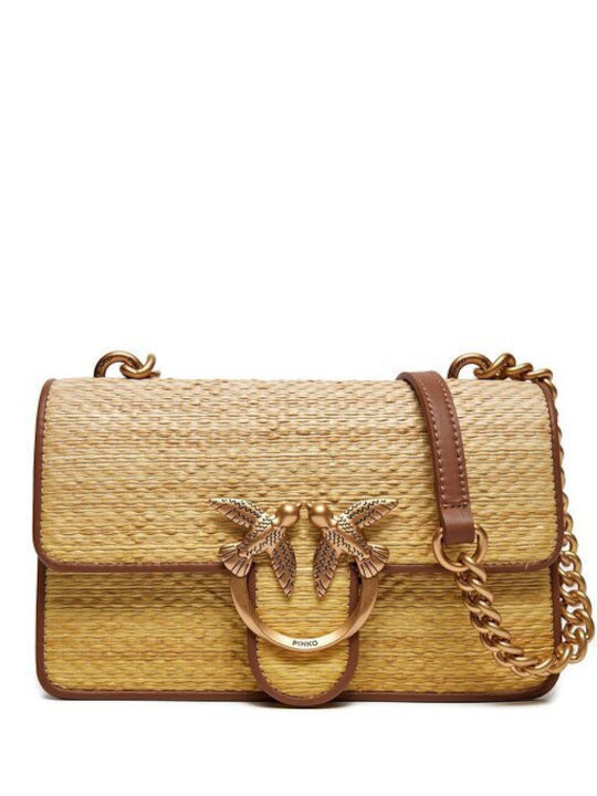 Pinko Damen Tasche Crossbody Gelb