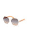 Guess Damen Sonnenbrille mit Gold Metall Gestell und Gray Verlaufsfarbe Linse GU7913 32B