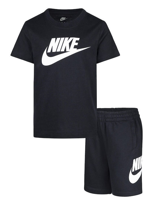 Nike Kinder Set mit Shorts Sommer 2Stück Schwarz