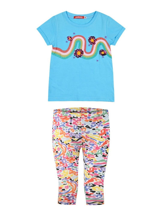 Energiers Kids Set with Leggings Summer 2pcs colorful