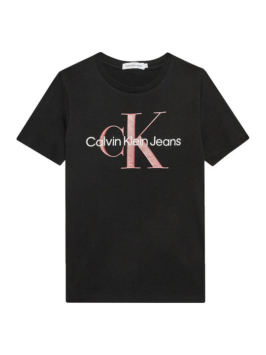 Calvin Klein Kinder T-Shirt CK Schwarz Monogram
