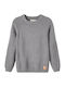 Kinder Pullover Langarm grau
