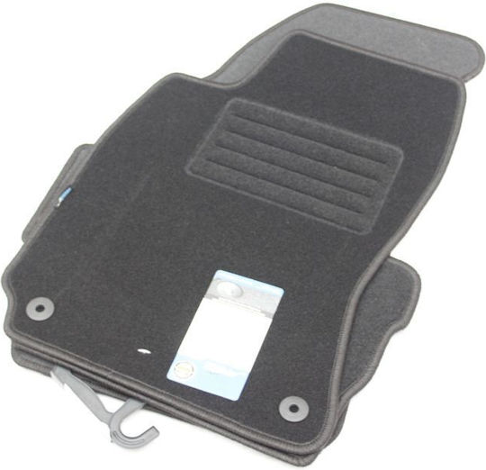 Petex Satz Vorder- und Hintermatten 4Stück aus Teppichboden für Volkswagen Passat 2001-2005 Schwarz
