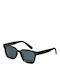Jack & Jones Unisex Sunglasses with Black Plastic Frame and Black Lens 12251480