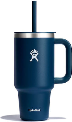 Hydro Flask Tumbler Sticlă Termos Indigo 946ml