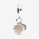 Pandora Metallic Pendant Motif for Jewelry Gold in Shape Star