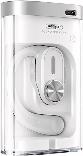 Remax P3 Open Ear Bluetooth Handsfree Earphone with Sweat Resistance and Charging Case White