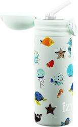 Izy Bottles Bottle Thermos Non Spill 350ml Green