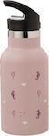 Fresk Παιδικό Παγούρι Θερμός Ανοξείδωτο με Καλαμάκι Ροζ 350ml
