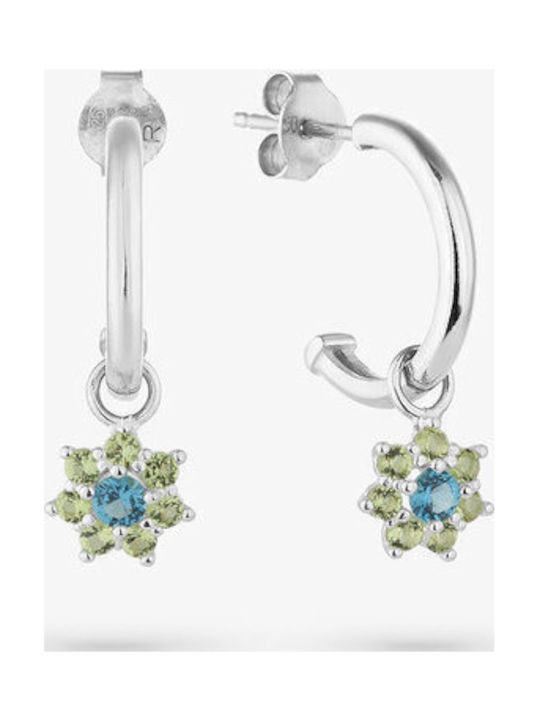 Radiant Earrings made of Steel with Stones