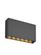 Avide Wandmontierte Außenleuchte LED IP65 6W mit Natürliches Weiß Licht 43.5x28x28.5εκ.