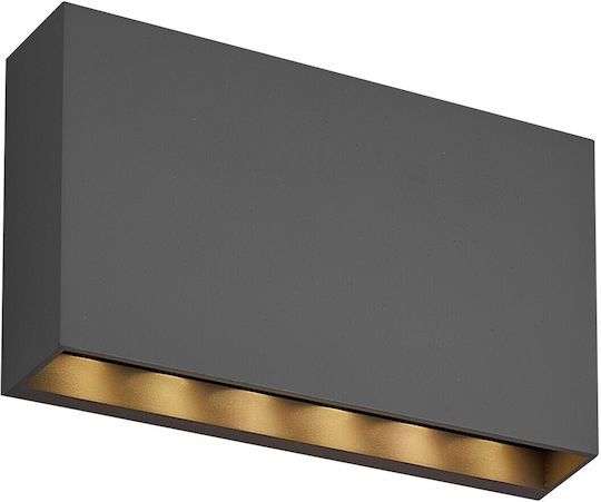 Avide Επιτοίχιο Εξωτερικό Φωτιστικό LED IP65 6W με Φυσικό Λευκό Φως 43.5x28x28.5εκ.