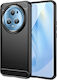 Spacecase Carbon Back Cover Σιλικόνης Μαύρο (Honor Magic5 Pro)