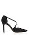 Pumps mit Riemchen & hoher Absatz Schwarz