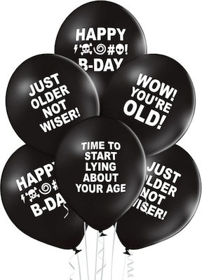 Set of 6 Balloons Latex Birthday-Celebration 30cm