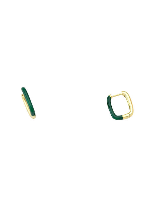 Earrings Hoops made of Silver Gold Plated