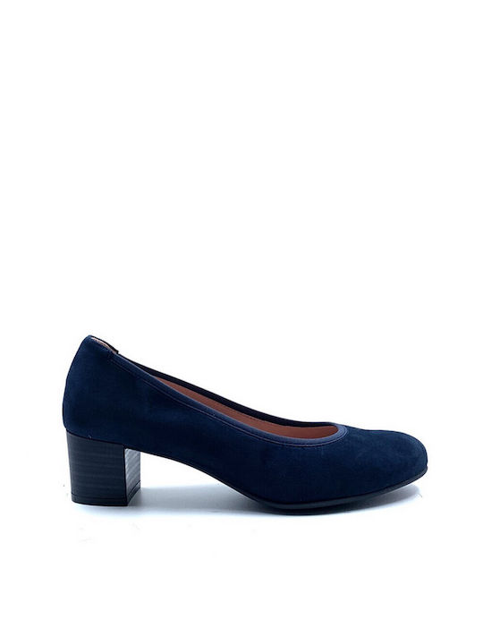 Dorking Leder Pumps Blau