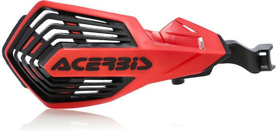 Acerbis Motorcycle Protective Hand Guards in Red Colour