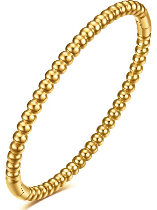 Bode Women's Bracelet Handcuffs made of Steel Gold Plated