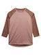 4F Women's Athletic Blouse Long Sleeve Fast Drying Brown