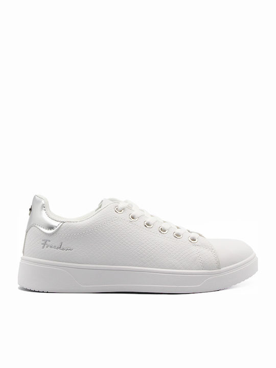 Noboo Adidași Basic Albi / Argintii