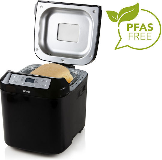 Domo Mașină de pâine cu o putere de 550W și o capacitate de 1000gr cu 12 programe