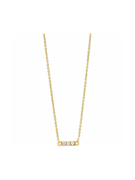 Radiant Necklace from Gold Plated Steel