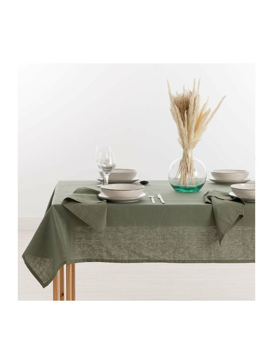 Mauré Tablecloth Linen Military Green 200x150cm