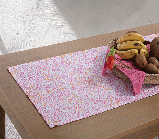 Nef-Nef Homeware Runner Set Roman Fuchsia 45x140cm Nef-Nef Homeware Runner Set Roman Fuchsia 45x140cm