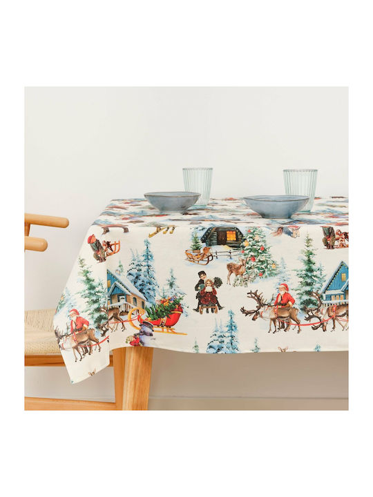 Mauré Christmas Tablecloth Fabric L140xW140cm 1pcs