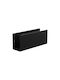 Verdi Wall Mounted Bathroom Shelf Metallic 30x8x12cm Black