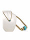 Karma Fashion Kette aus Vergoldetem Stahl Türkis
