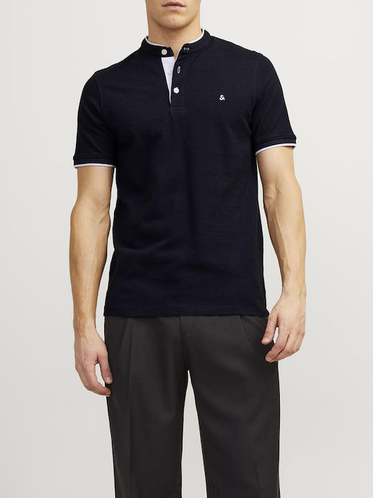 Jack & Jones Ανδρική Μπλούζα Κοντομάνικη Polo Dark Navy