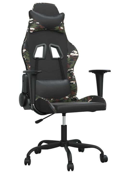 vidaXL 345410 Gaming Chair with Adjustable Arms Army Green