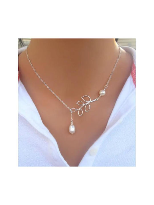 Famous Shoes Choker με σχέδιο Λουλούδι από Ασήμι