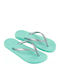 Tan Fem Women's Flip Flops Green