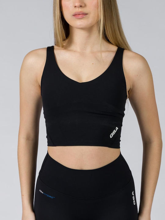 GSA Women's Athletic Blouse Sleeveless Black