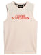 Superdry Women's Athletic Blouse Sleeveless Beige