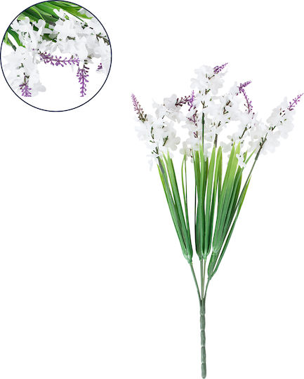 Lavendel Blumenstrauß in Weiß in Box GloboStar
