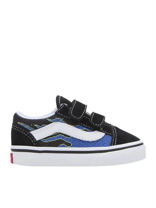 Vans Old Skool V Παιδικά Sneakers με Σκρατς Μπλε