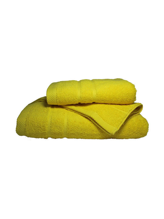 24home.gr Facecloth 50x95cm Yellow Weight 600gr/m²