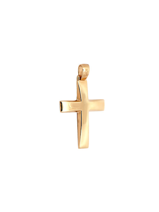 Daskalakis Herren Gold Kreuz 14K