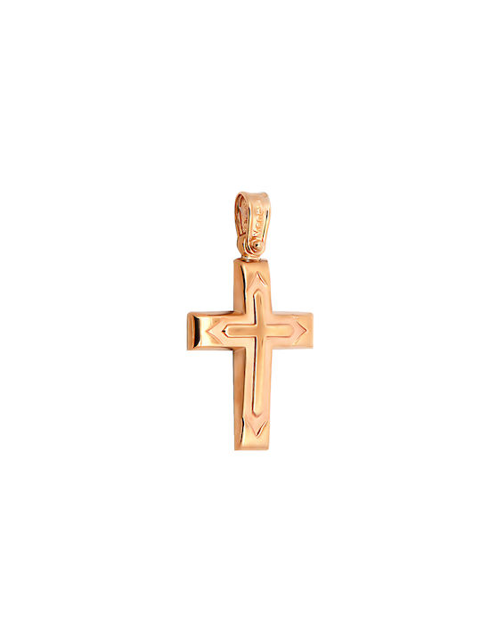 Daskalakis Herren Gold Kreuz 14K