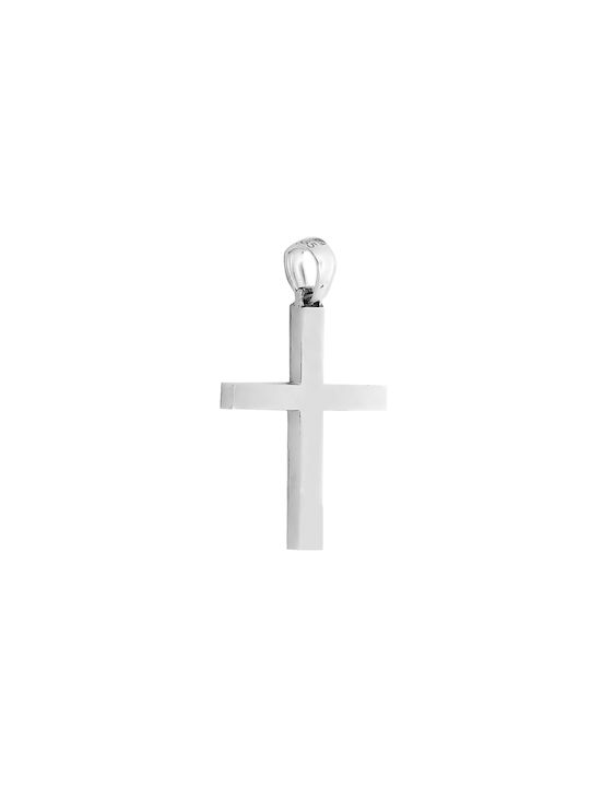 Daskalakis Men's White Gold Cross 14K