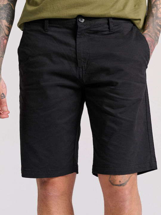 Funky Buddha Ανδρική Βερμούδα Chino Μαύρη