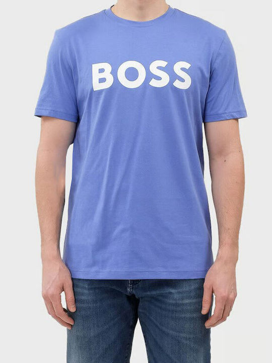 Hugo Boss Jersey Herren T-Shirt Kurzarm Lila