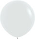 Set of 2 Balloons Latex White